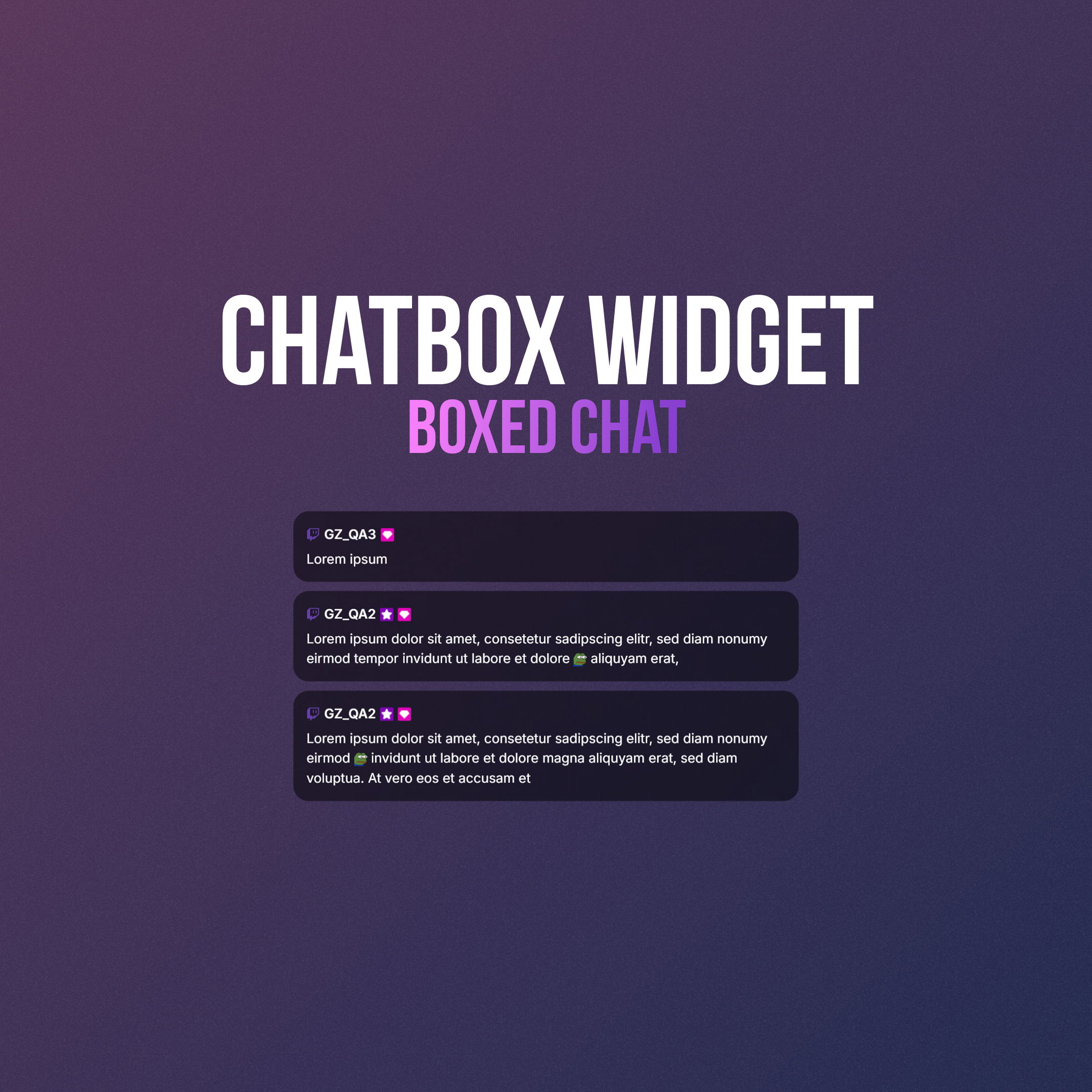 Chatbox Widget - Boxed Chat