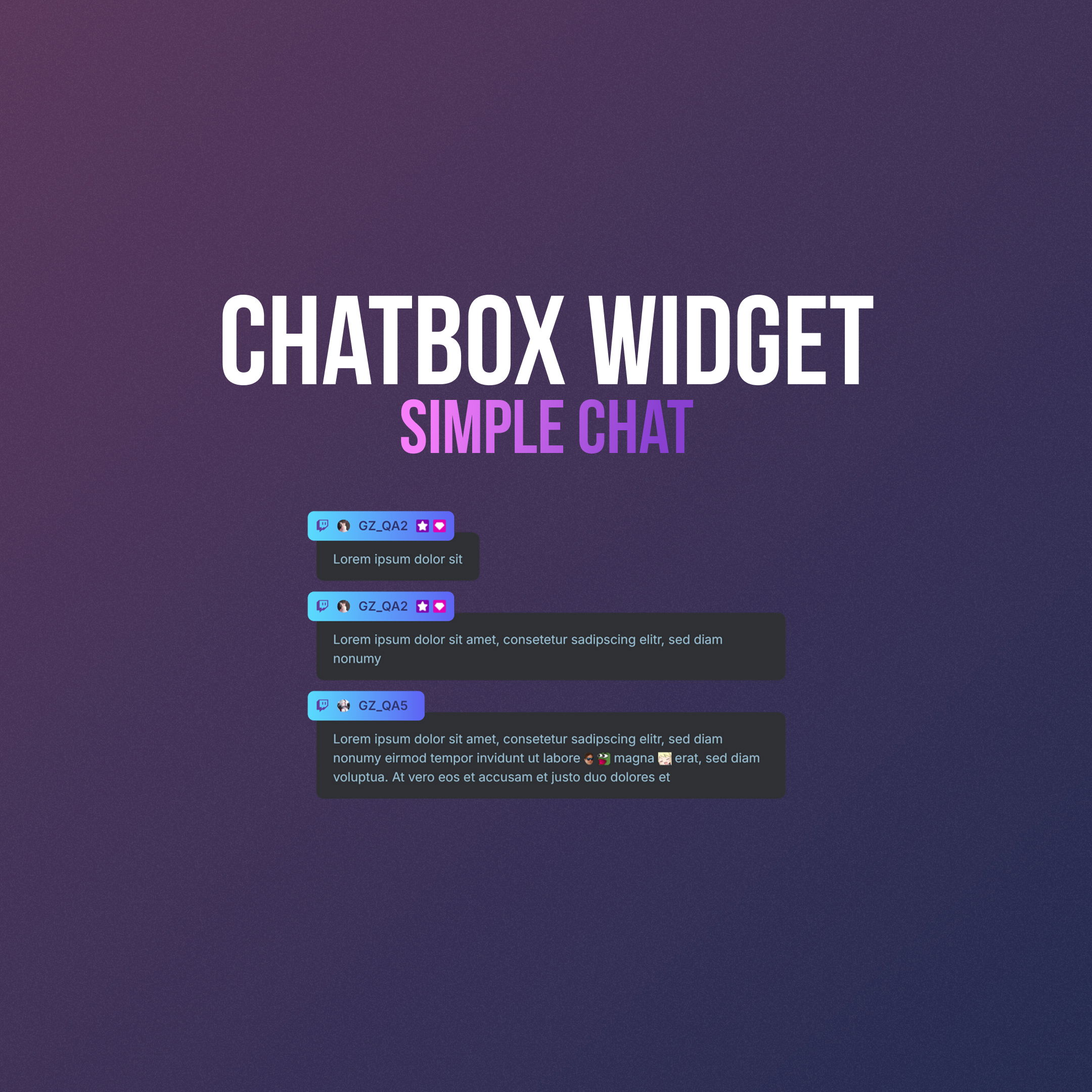 Chatbox Widget - Simple Chat