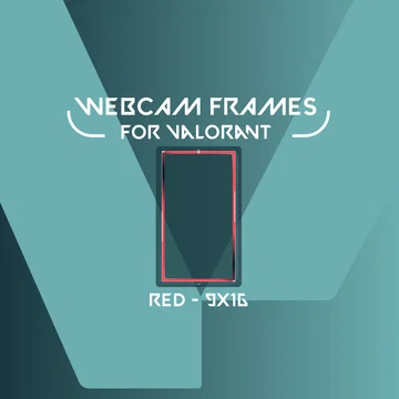 Webcam Frame Widget for Valorant - Red - 9x16