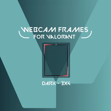 Webcam Frame Widget for Valorant - Dark - 3x4