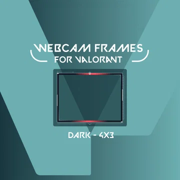 Webcam Frame Widget for Valorant - Dark - 4x3