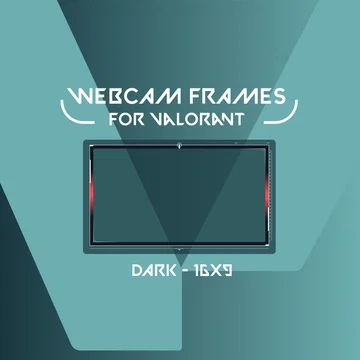 Webcam Frame Widget for Valorant - Dark - 16x9
