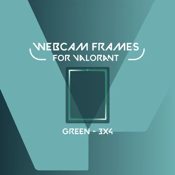 Webcam Frame Widget for Valorant - Green - 3x4