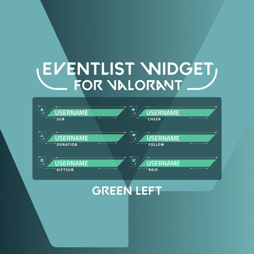 Event List for Valorant - Green - Left