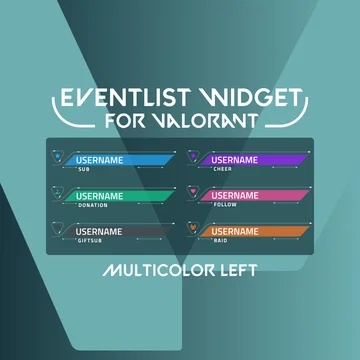 Event List for Valorant - Multicolor - Left