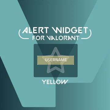Alert Widget for Valorant - Yellow