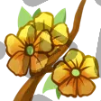Golden Cherry Blossom - Channel Point Badge