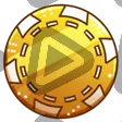 Golden Pokerchip - Channel Point Badge