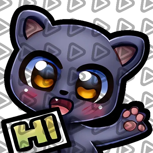 Cat Dark - HI - Emote
