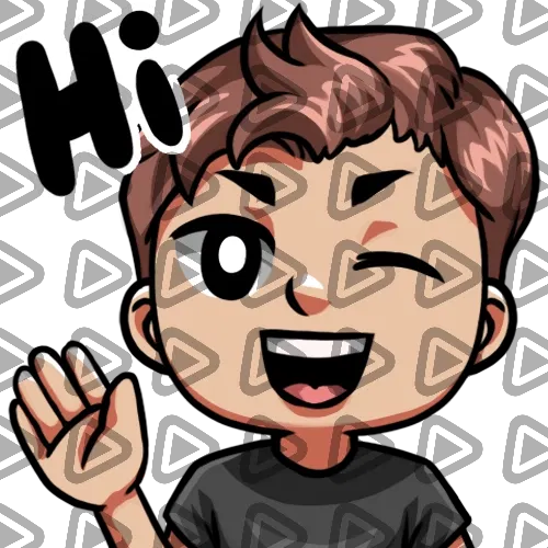Streamer Male Brunette - HI (Black) - Emote