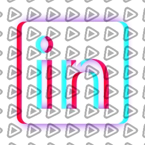 Glitchy - Social Icon Linkedin
