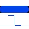 Minimal Blue - Greenscreen 2 Panels