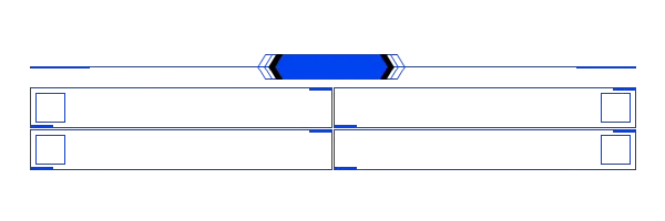 Minimal Blue - Greenscreen 4 Panels