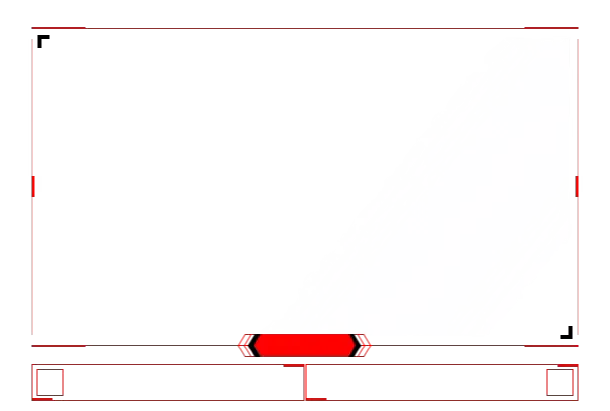 Minimal Red - Webcam 2 Panels