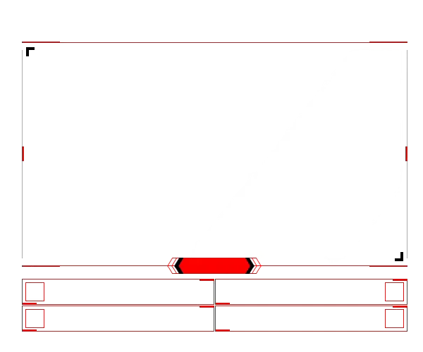 Minimal Red - Webcam 4 Panels