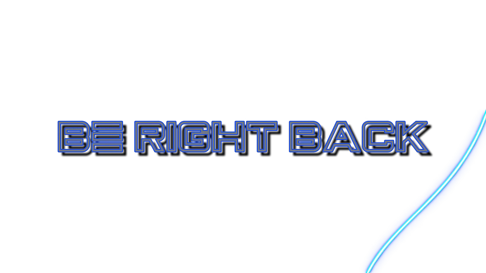 Neon Blue - Intermission Pause Text