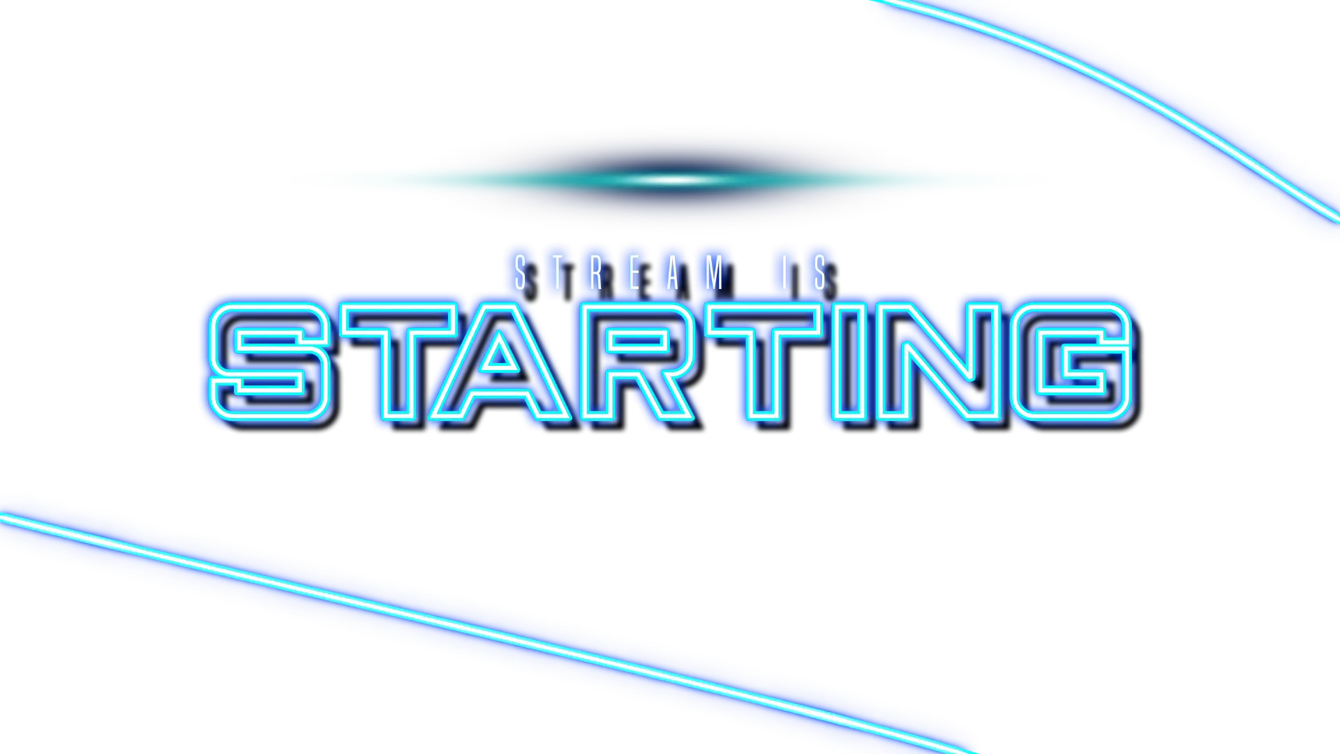 Neon Blue - Intermission Starting Text
