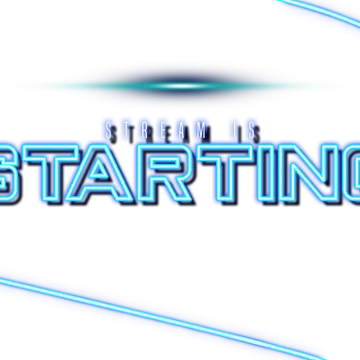 Neon Blue - Intermission Starting Text