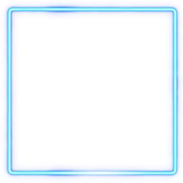 Neon Blue - Talkingbanner Game Border
