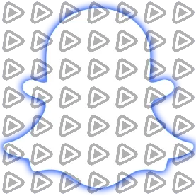 Neon Blue - Social Icon Snapchat
