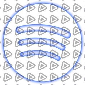 Neon Blue - Social Icon Spotify