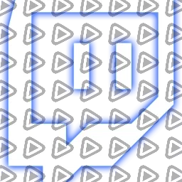 Neon Blue - Social Icon Twitch
