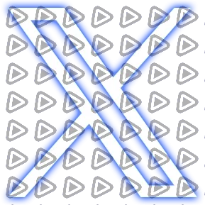 Neon Blue - Social Icon Twitter