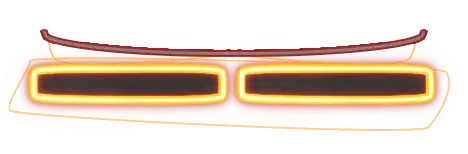 Neon Orange - Greenscreen 2 Panels