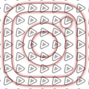 Neon Orange - Social Icon Instagram