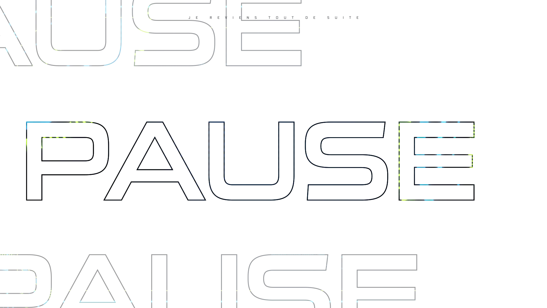 Timeline - Intermission Pause Text