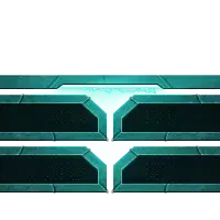 Unique Turquoise - Greenscreen 4 Panels