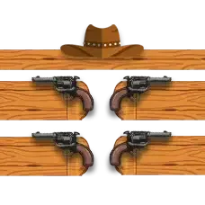 Cowboy - Greenscreen 4 Panels