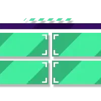Diagonal - Greenscreen 4 Panels