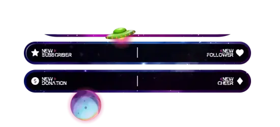 Galaxy - Greenscreen 4 Panels