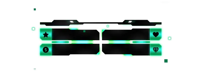 Green Light - Greenscreen 4 Panels