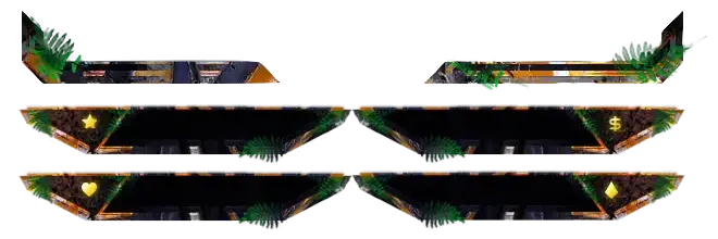 Jungle - Greenscreen 4 Panels