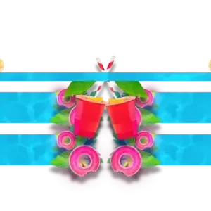 Pool-Party - Greenscreen 4 Panels