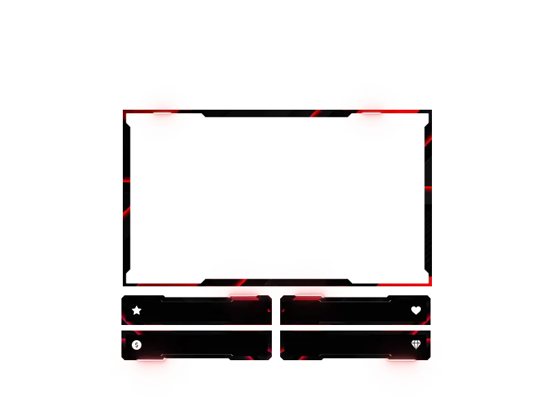 Red Carbon - Webcam 4 Panels