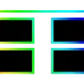 RGB Neon - Greenscreen 4 Panels