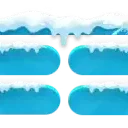 Snow - Greenscreen 4 Panels