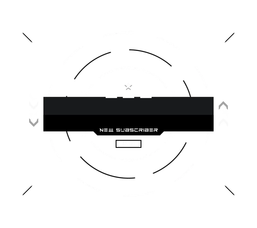 GlitchPro - YouTube Alert Style Subscriber