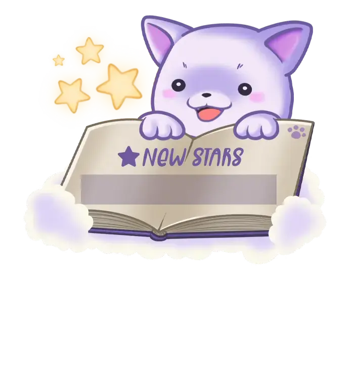 Kawaii Cats - Alert Style Stars