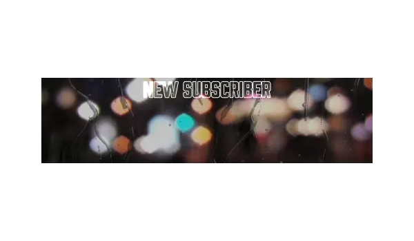Lights - YouTube Alert Style Subscriber