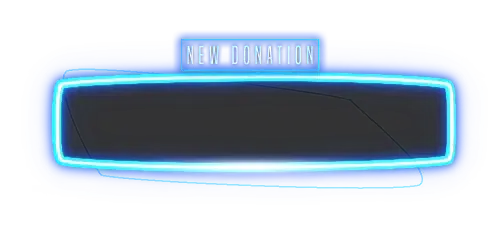 Neon Blue - Alert Style Donation