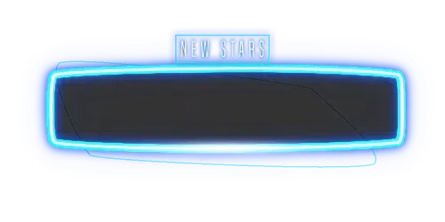 Neon Blue - Alert Style Stars