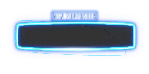 Neon Blue - Alert Style Supporter
