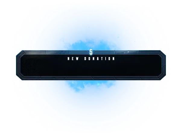 Unique Blue - Alert Style Donation