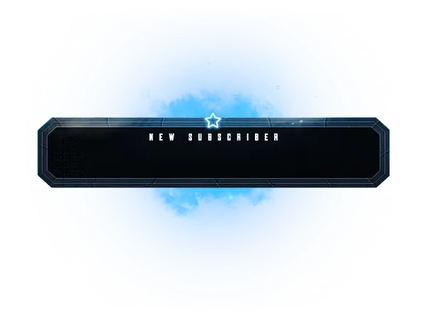 Unique Blue - YouTube Alert Style Subscriber
