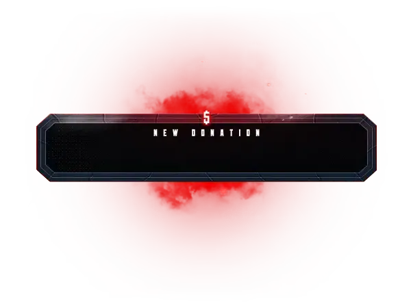 Unique Red - Alert Style Donation