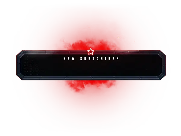 Unique Red - YouTube Alert Style Subscriber